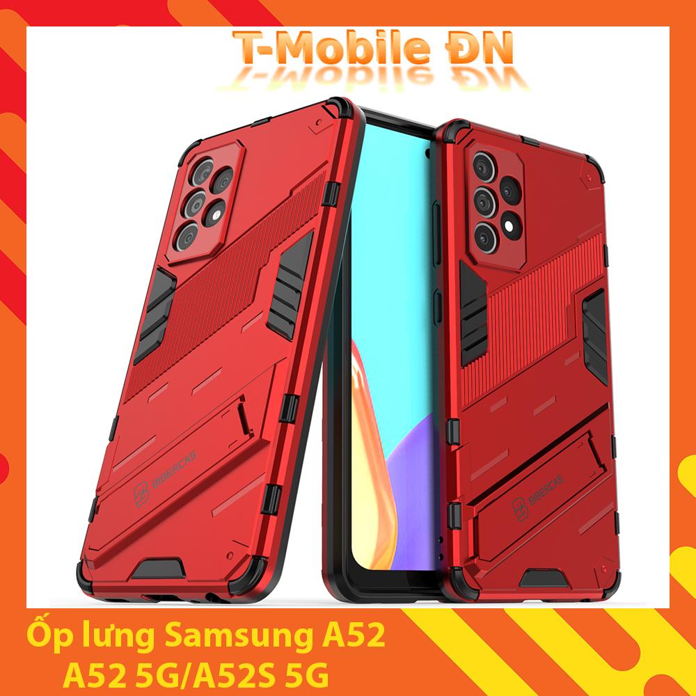 Ốp lưng cho Samsung A52 A52s 5G, Ốp chống sốc Iron Man PUNK cao cấp kèm giá đỡ cho Samsung A52 A52S 5G