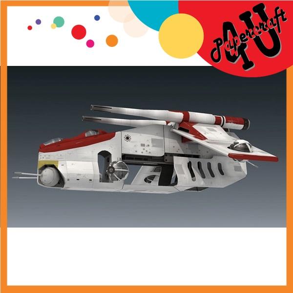 Mô hình giấy tàu Muunilinst 10 LAAT Gunship tỉ lệ 1/48