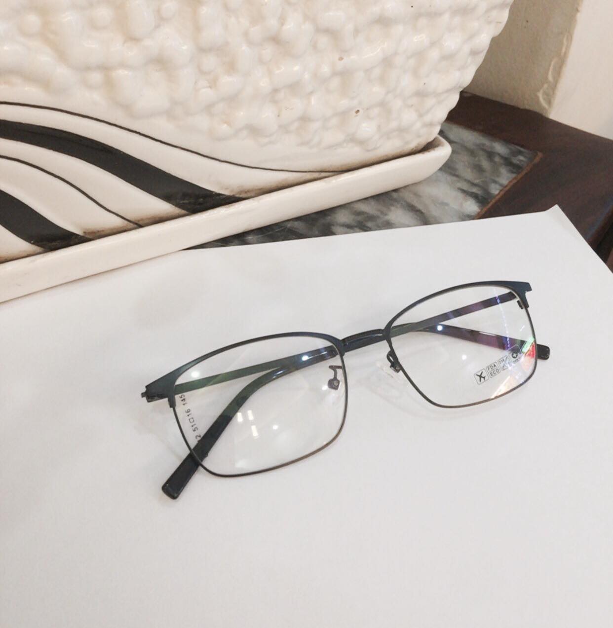 Kính gọng Mắt vuông Kim loại UNISEX