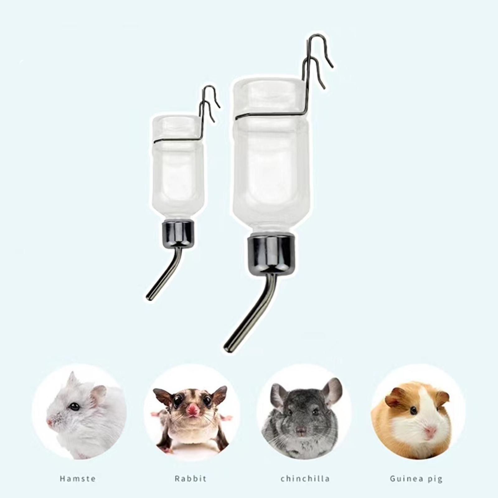 Pet Water Bottle Drinking Water Bottle for Hamster Cage Critter Crates Mount