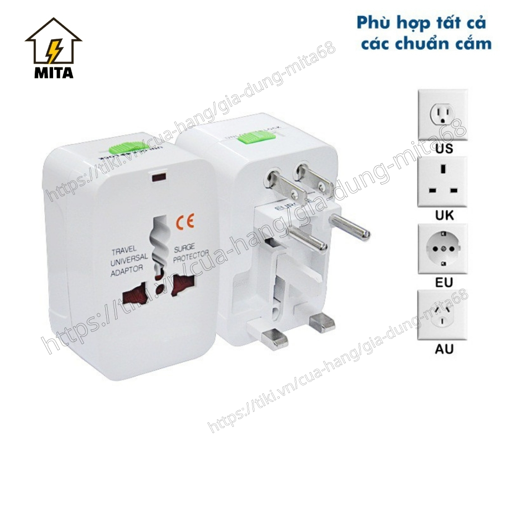 Ổ Cắm Điện Đa Năng Du Lịch Universal Travel Adapter - Ổ Chuyển Đổi Đa Năng