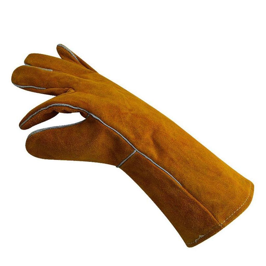 Protective Gloves Welding Gear Welder Gloves Protecting Hand Safety Brown