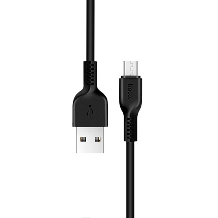 Cáp sạc 2.4A Hoco chân Micro chất liệu cao cấp không đứt gãy dẫn điện tốt cho Android dài 1M - Hàng chính hãng