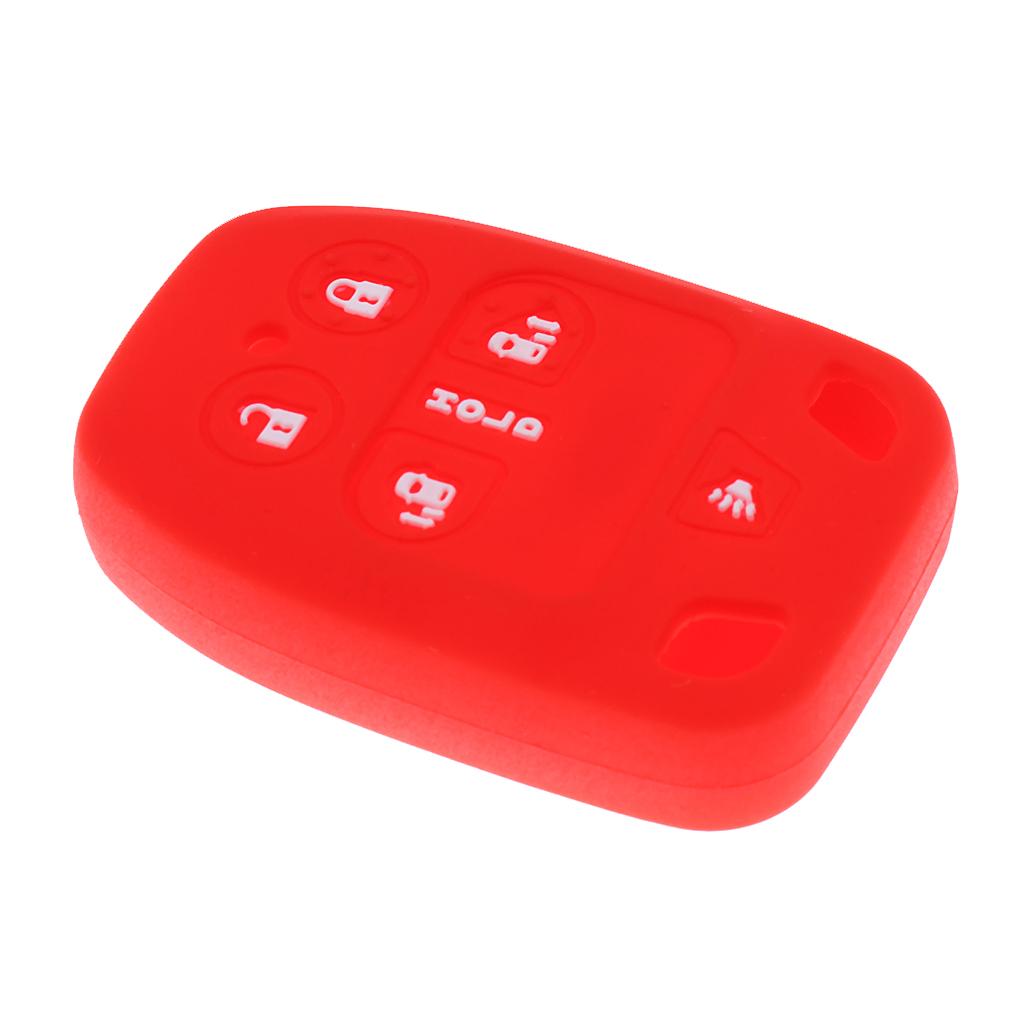 Car Key Fob Protector Silicone Case Cover 6 Buttons for