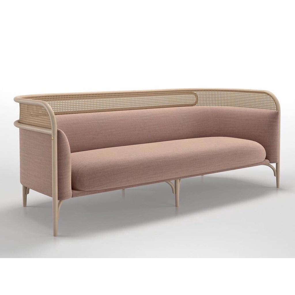 Sofa Targa - Sofa ghế tựa mây đan tự nhiên, khung bọc vải, nỉ, da, màu tùy chọn