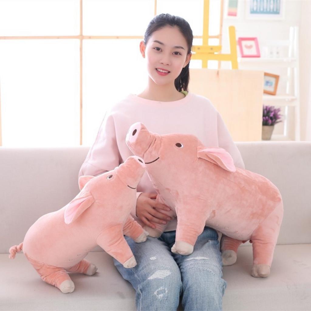 Gấu bông gối ôm heo béo ú - Thú nhồi bông chú Heo Béo ú tai to mõm dài siêu kute/heo đồ chơi sang trọng búp bê lớn