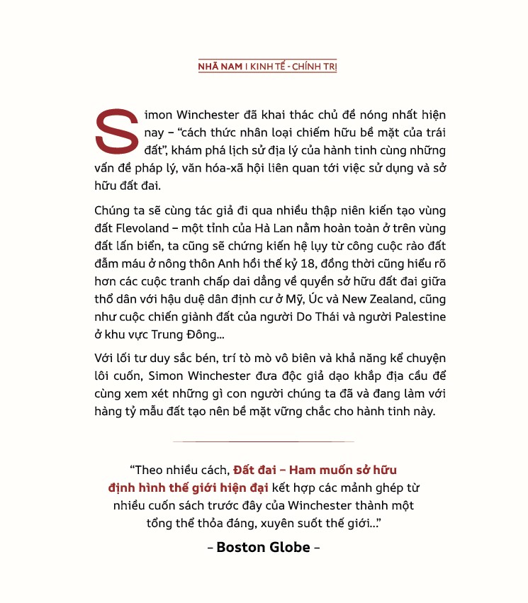 Sách - Đất đai - Ham muốn sở hữu định hình thế giới hiện đại (Simon Winchester) (Nhã Nam Official)