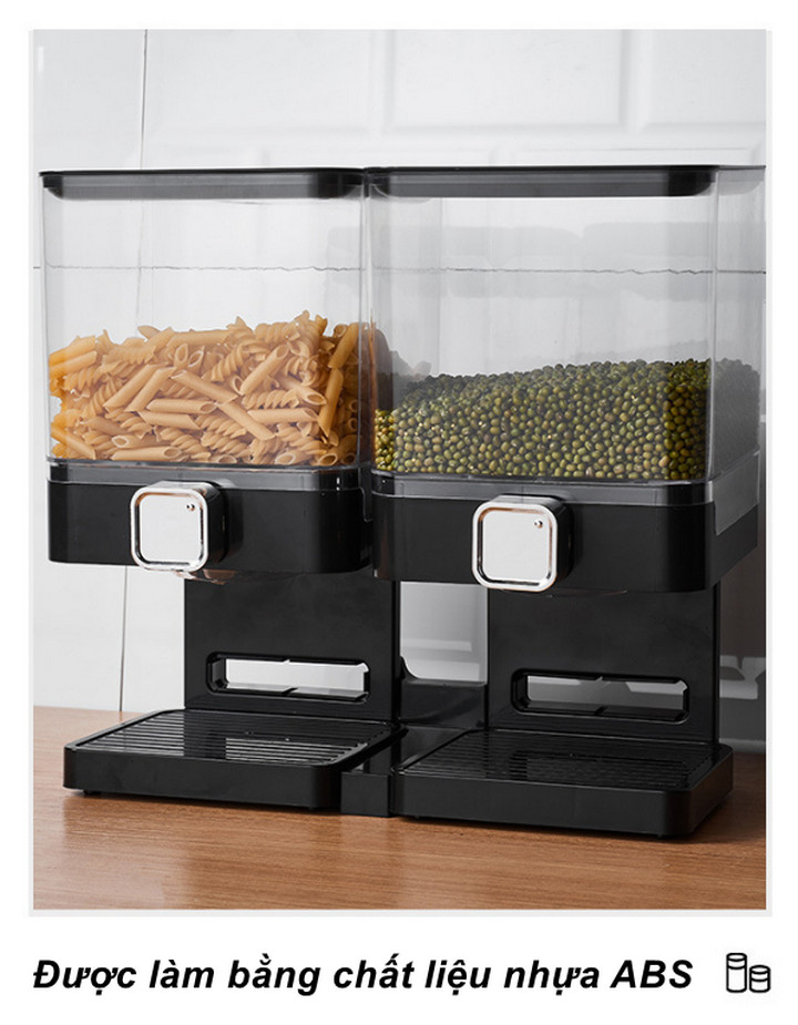 Hộp Đựng Ngũ Cốc Đôi Luxury DoubleSHINE Cornflakes Cao Cấp - Home and Garden