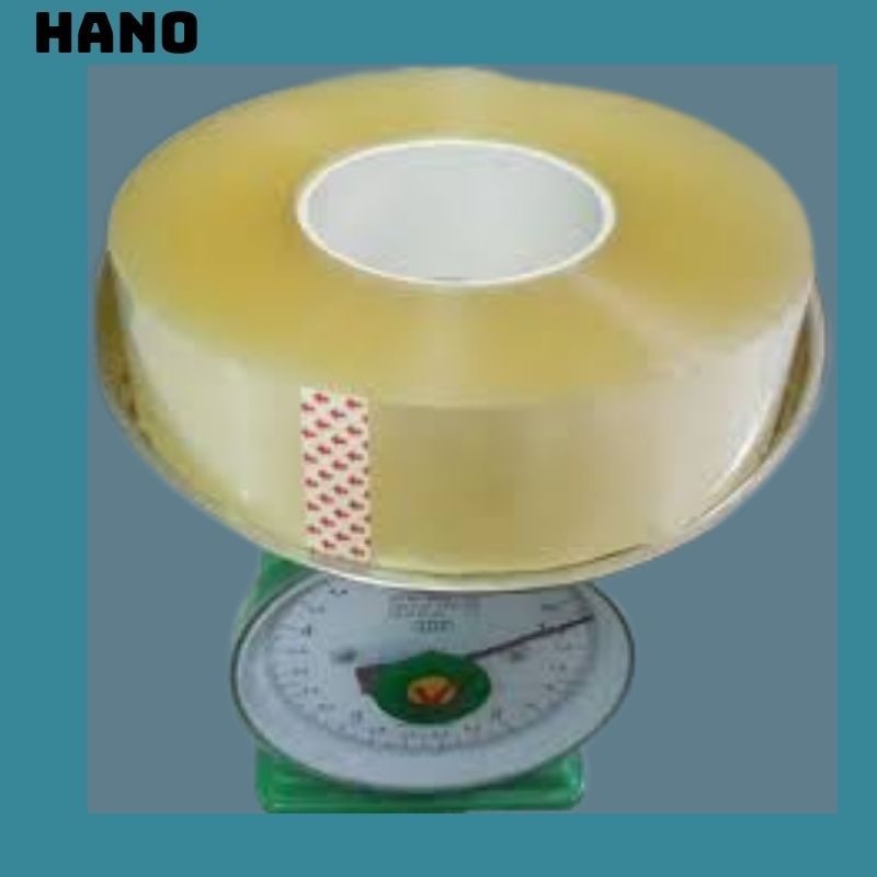 Băng dính băng keo đóng hàng chắc chắn 1kg/cuộn màu vàng chanh