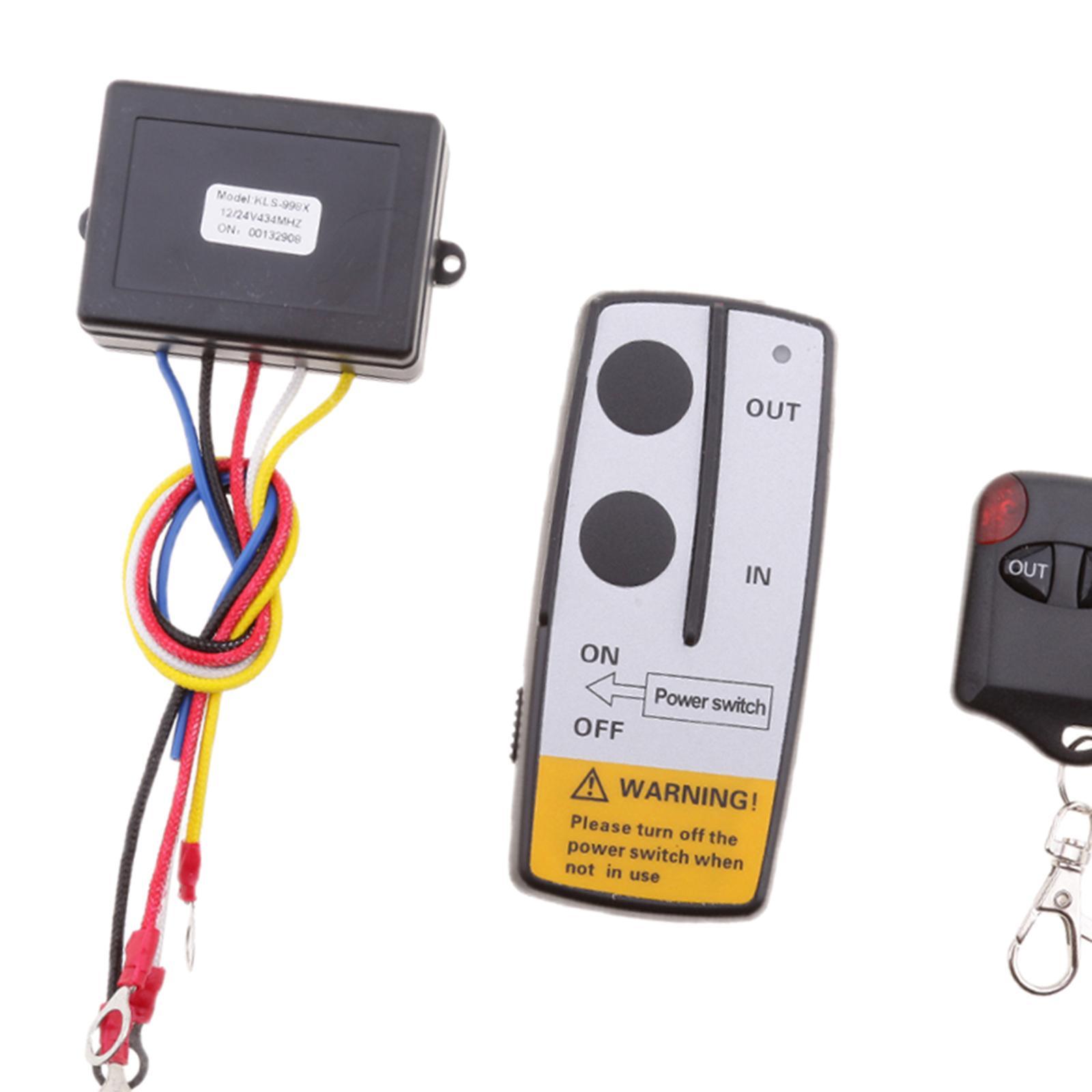2X Electric Wireless Winch Remote Control Handset 12V Heavy Duty For Truck Atv