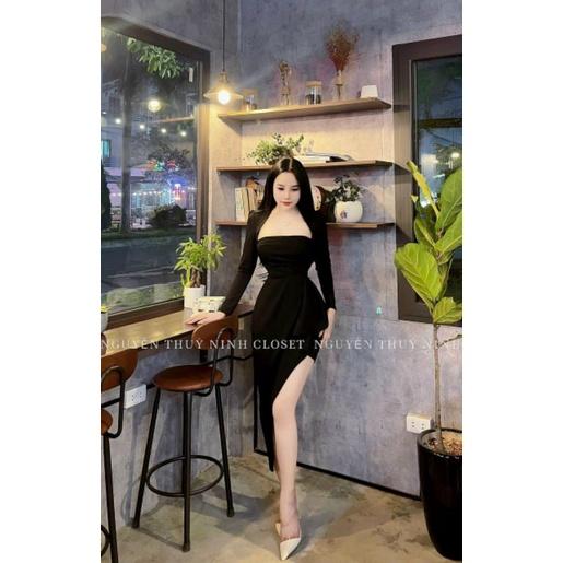 ĐẦM NỮ TAY DÀI NHÚN BÈO BÊN HÔNG