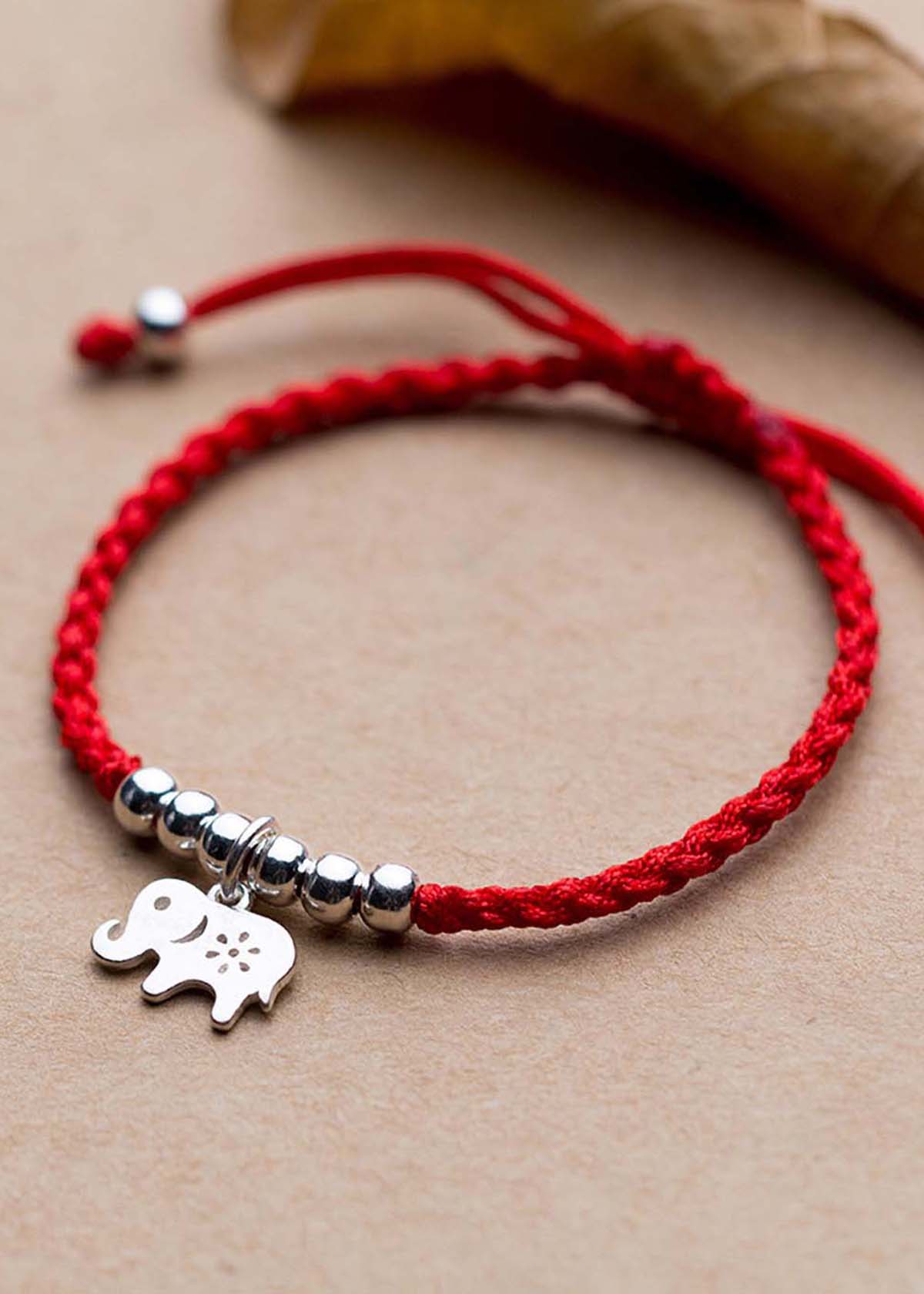Combo 2 vòng thắt dây đỏ charm bạc treo - Ngọc Quý Gemstones