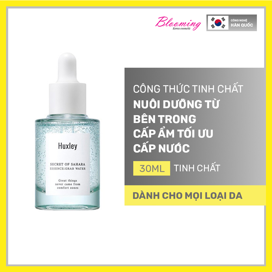 Tinh chất dưỡng ẩm cao cấp dành cho da khô, da dầu Huxley Essence Grap Water 30ml.