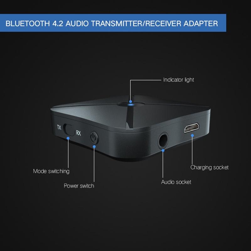 Bộ Thu Phát Âm Thanh Không Dây Bluetooth 5.0 Rca 3.5mm Aux Cho Loa Tv / Xe Hơi