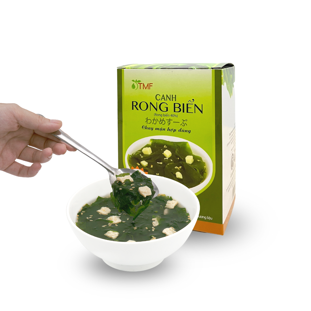 Canh dưỡng sinh rong biển hộp 4 gói TÂM MINH FOODS dinh dưỡng ăn liền tiện lợi