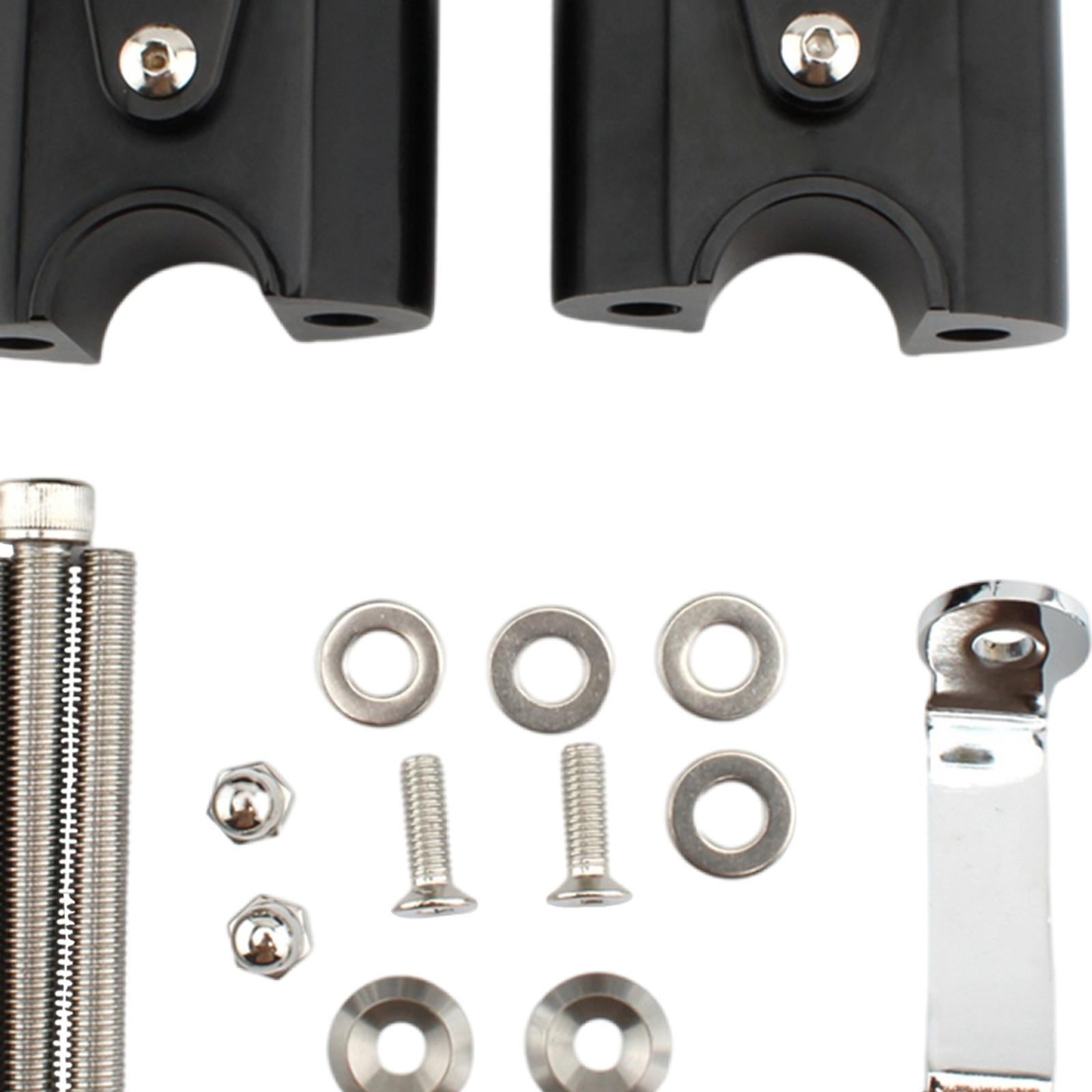 Motorcycle handlebar riser handle motorbike black