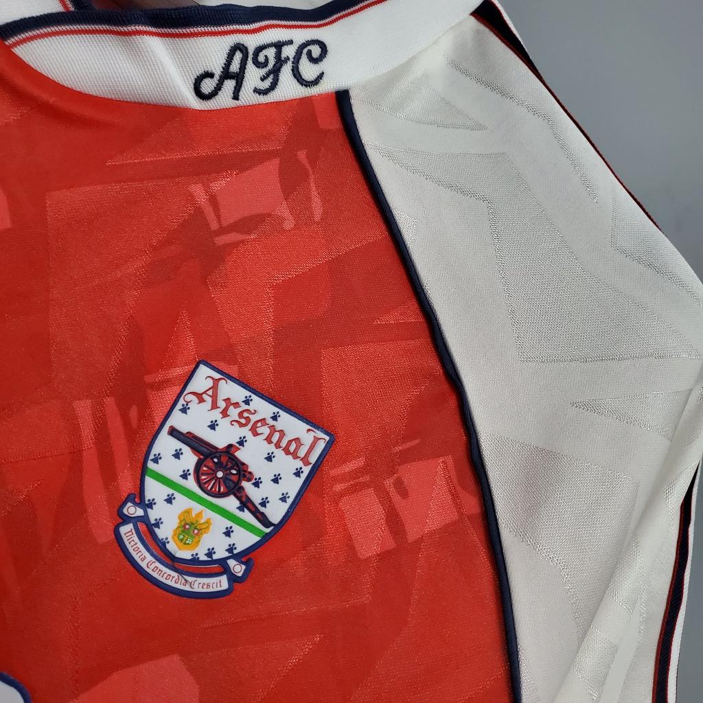 Áo Bóng Đá Retro Arsenal 1990 - Sân Nhà bản cao cấp vải Cotton Polyester