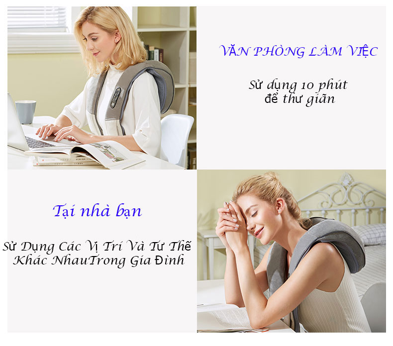 Máy Massge Đấm Lưng Cổ, Vai Gáy, Lưng Eo, Với 10 Bài Đấm Cổ Truyền Linh Hoạt, Giúp Thư Giãn Xua Tan Đau Mỏi Vai Gáy  - Hàng Chính Hãng