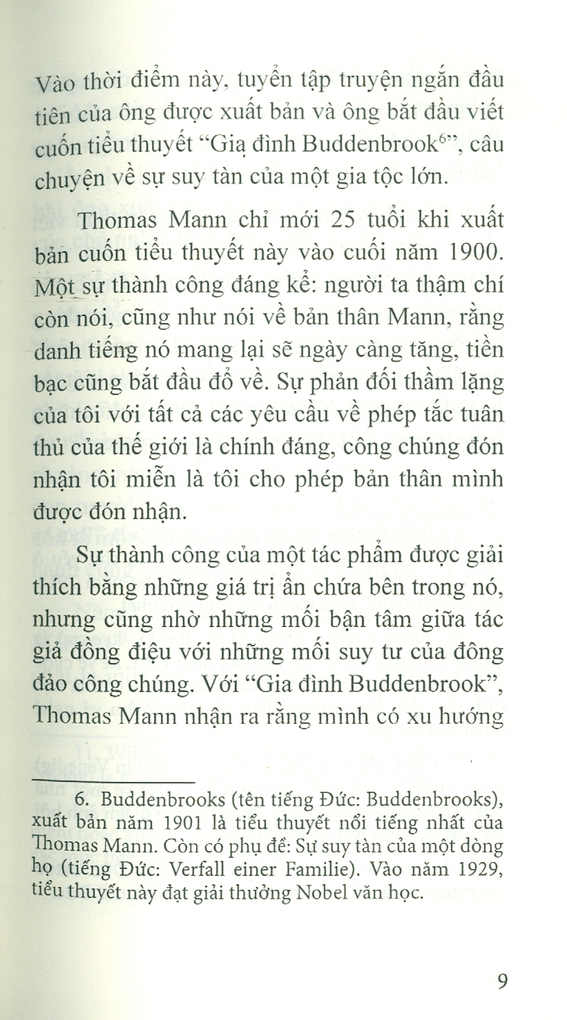 SỰ TƯƠNG ĐỒNG GIỮA GOETHE VÀ TOLSTOY -  Thomas Mann – Trương Công Thành dịch –  NXB Thanh Niên