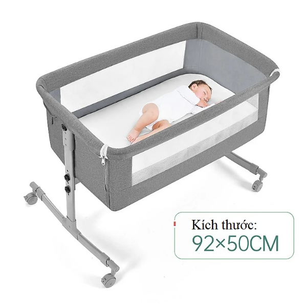 Cao cấp - Nôi Di Động Đu Đưa BabyBecky Deluxe Chống muỗi cho bé yêu