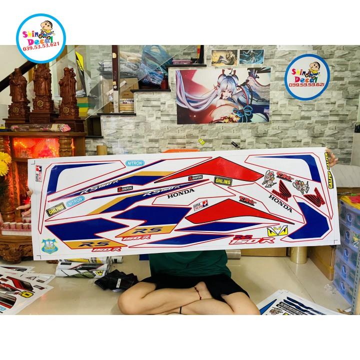 Tem rời winner RS dán xe đỏ