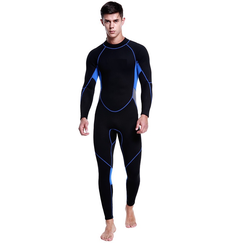 Quần áo lặn biển DÀY 3mm, bộ đồ lặn biển giữ ấm, đồ lặn sâu chuyên dụng cao cấp - POKI - L
