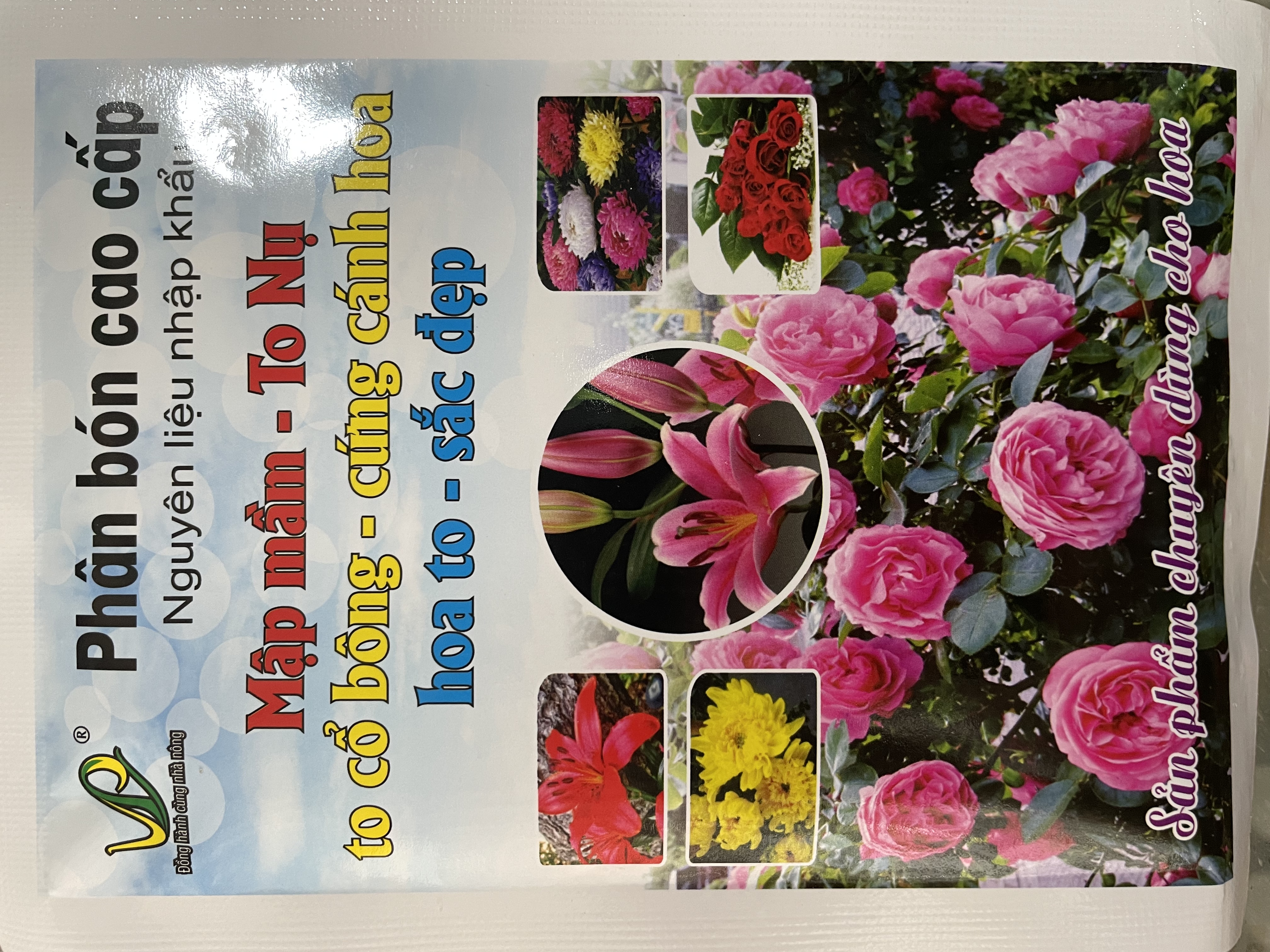 Phân bón cao cấp dùng cho hoa; thúc mập hoa, to nụ, hoa tươi sắc, lâu tàn