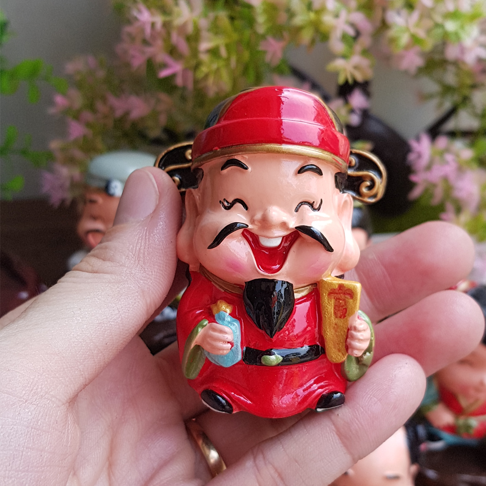 Bộ 08 tượng chibi Bát Tiên 6cm kèm chân đế ngang 08 ô cao cấp