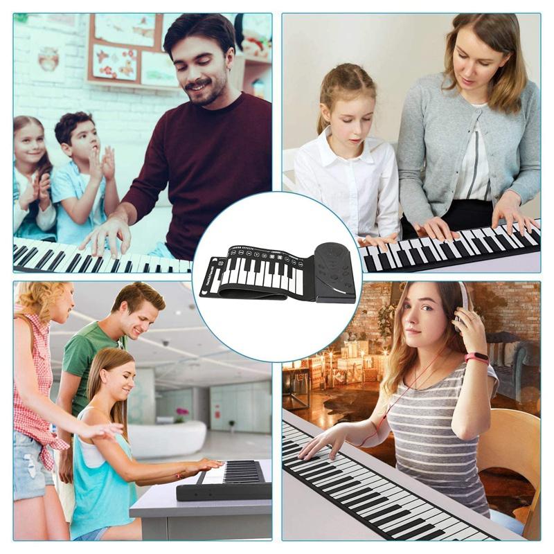 Đàn piano cuộn 49 phím di động vui nhộn cho người mới bắt đầu