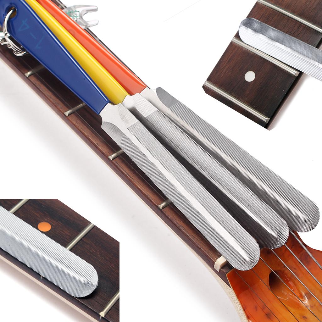 Baoblade 2 Mặt Hạt Tập Tin Bộ cho Đàn Guitar Bass Luthiers Dụng Cụ