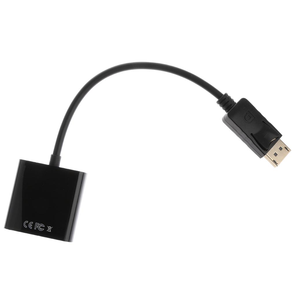 DP To VGA 1080P DisplayPort DP To VGA Male To Female Adapter Converter