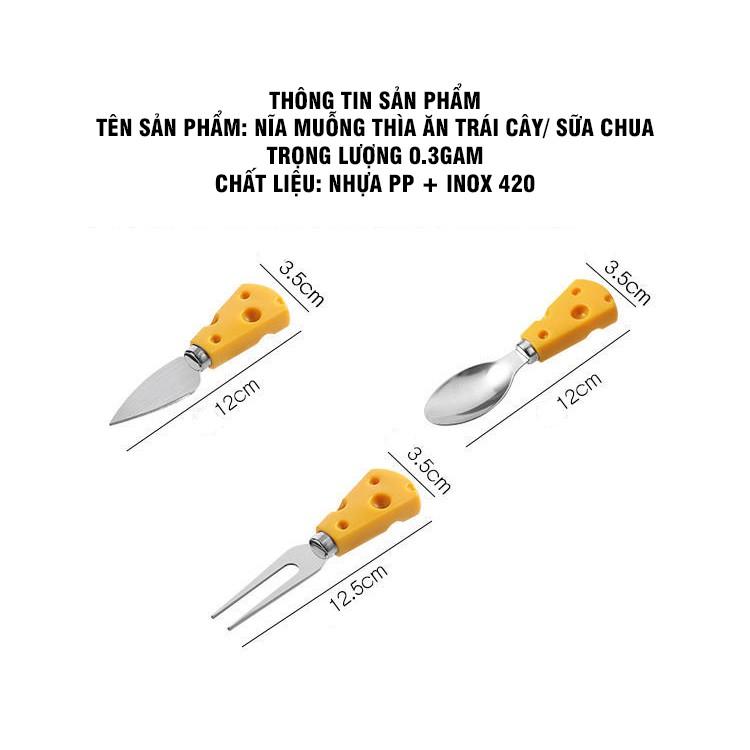 Set Bộ Sản Phẩm Dao Muỗng Nĩa Ăn Trái Cây
