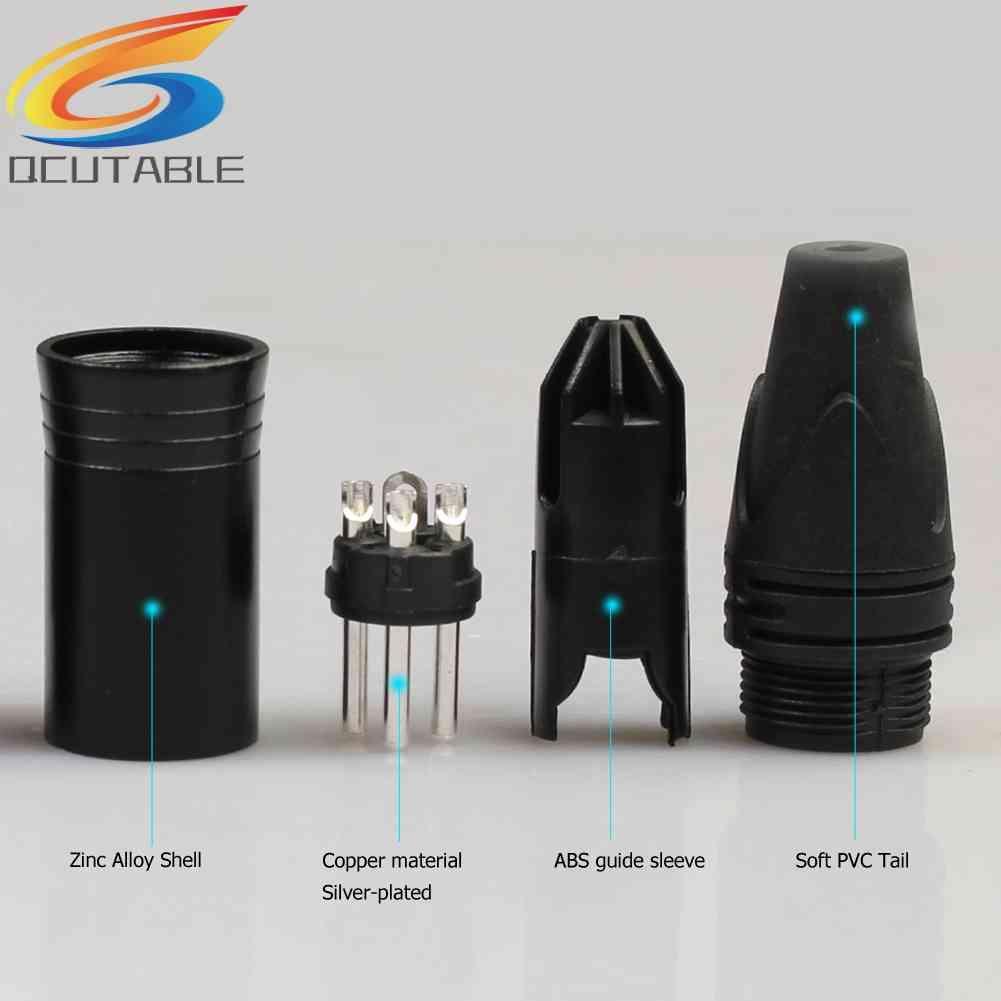 Set 10 Đầu Nối Dây Cáp Âm Thanh Microphone XLR 3Pin