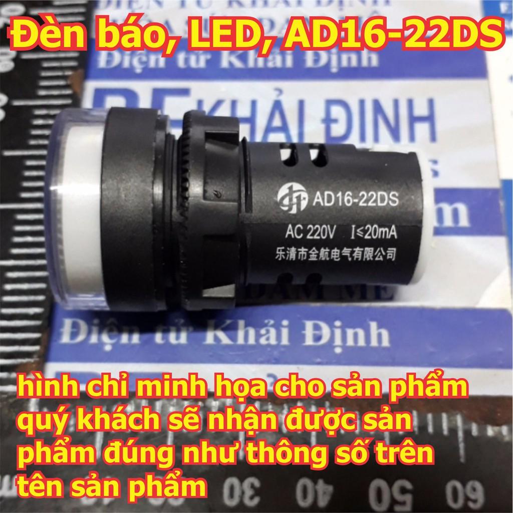 2 cái Đèn báo có điện áp, đèn báo nguồn, LED, AD16-22DS, điện áp 24V AC/DC kde5519