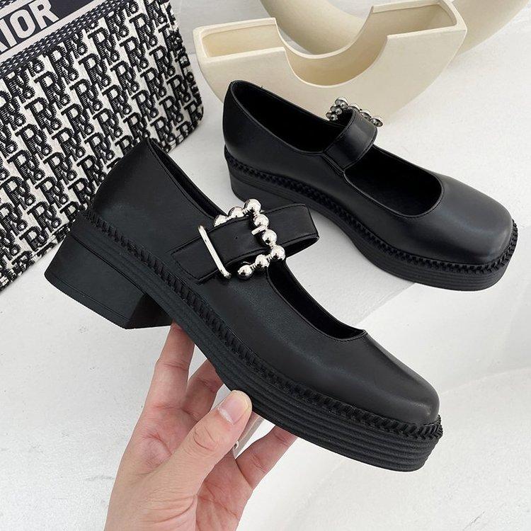 Giày Nữ Mũi Vuông Thời Trang Thanh Lịch