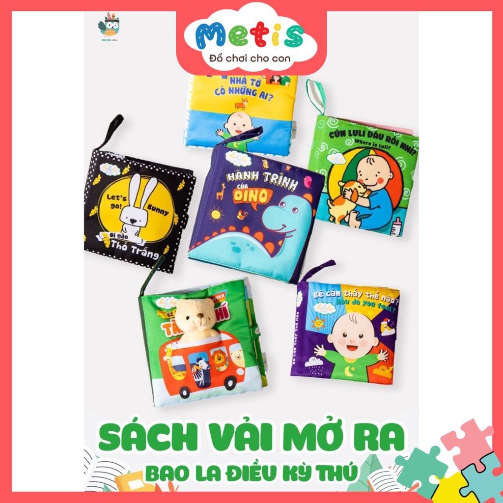 BST Đồ chơi Sách vải Lalala Baby Cho Bé - Metis Đồ chơi cho con