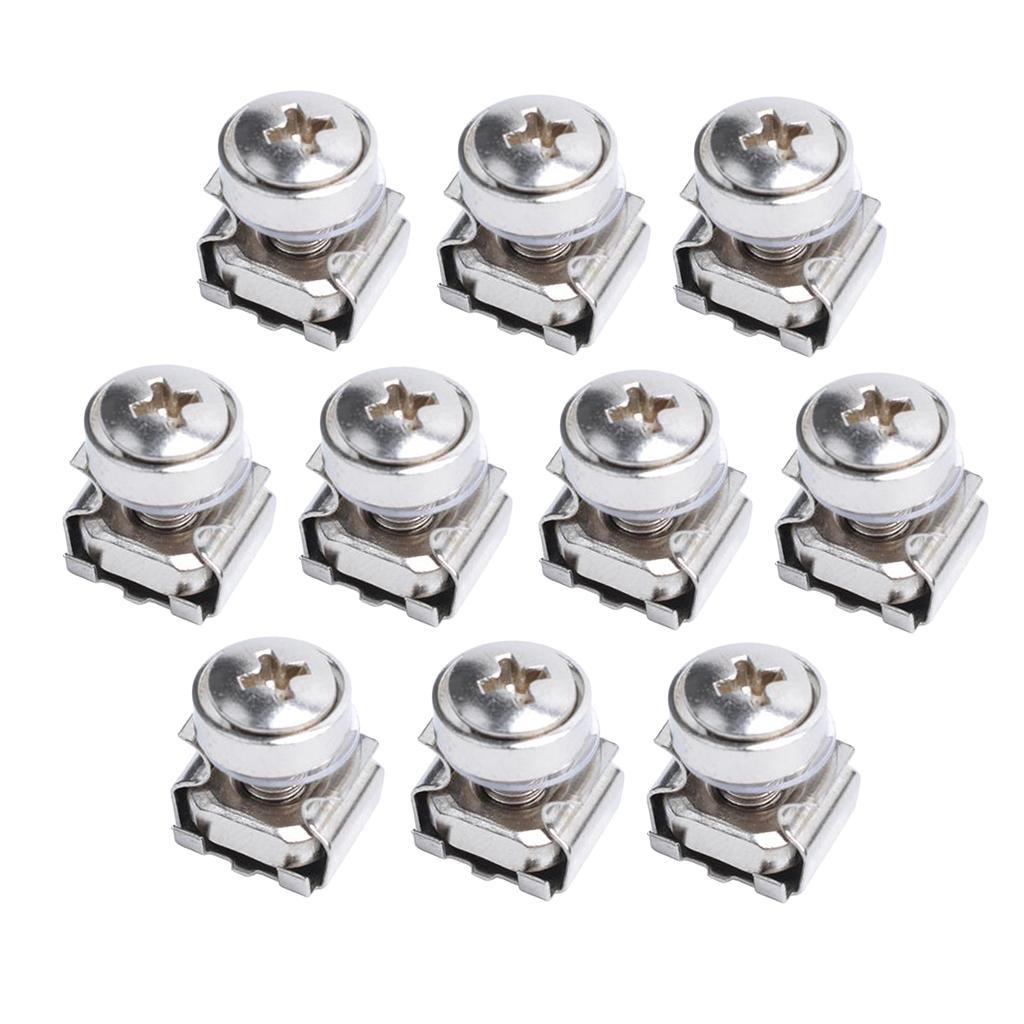 10 x M5x16mm Cage Nuts Bolts and Washers - For Rack Mount Equipment