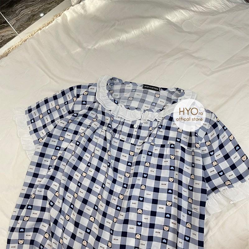 Bộ Đồ Bầu Lửng mặc ở nhà mùa hè Lanh/Tole mát mẻ thiết kế sau sinh