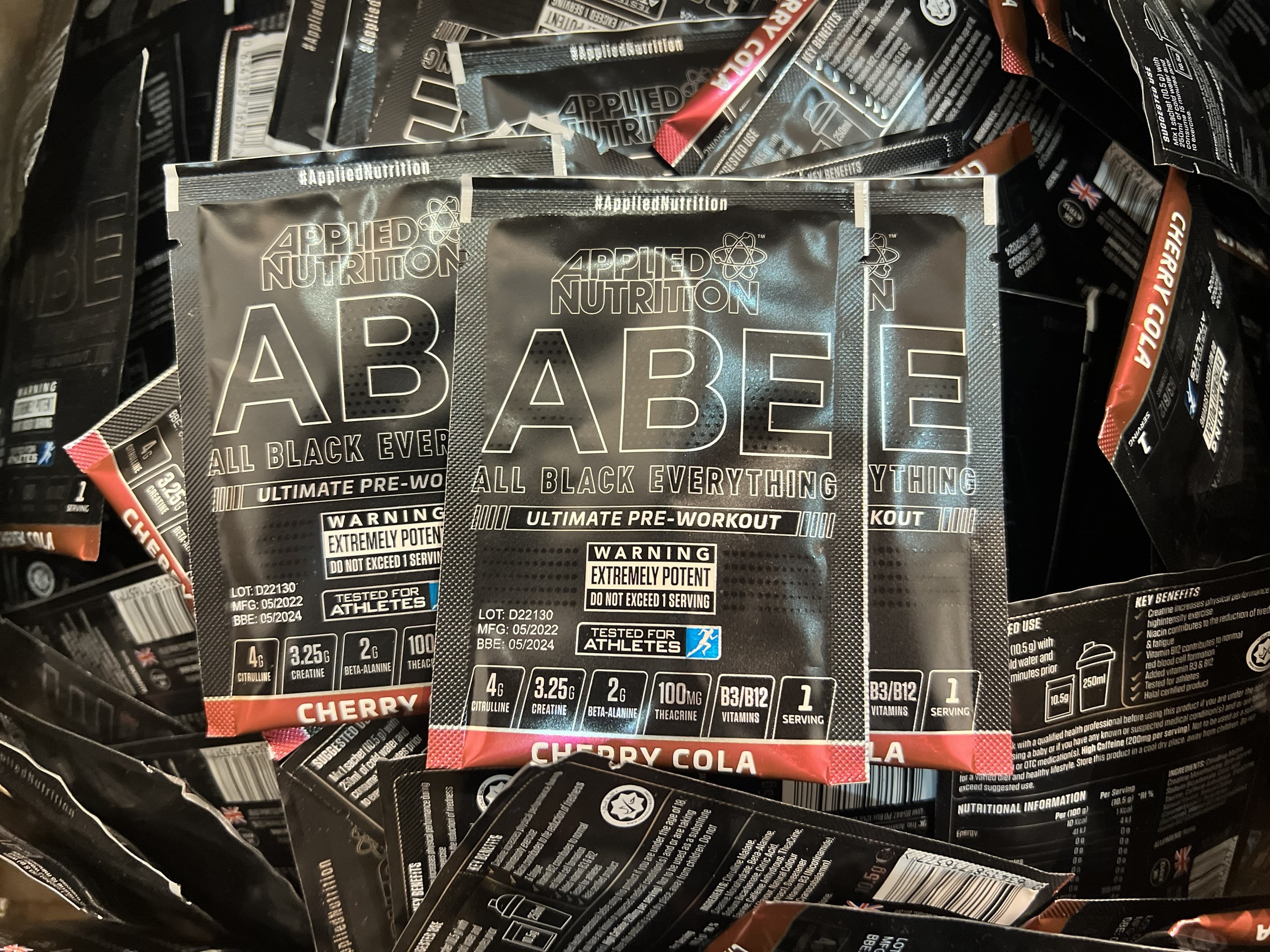 Sample ABE - Applied Nutrition, Gói dùng thử pre workout ABE, 1 Lần dùng hỗ trợ tăng sức mạnh, Tăng sức bền, Pump cơ bắp