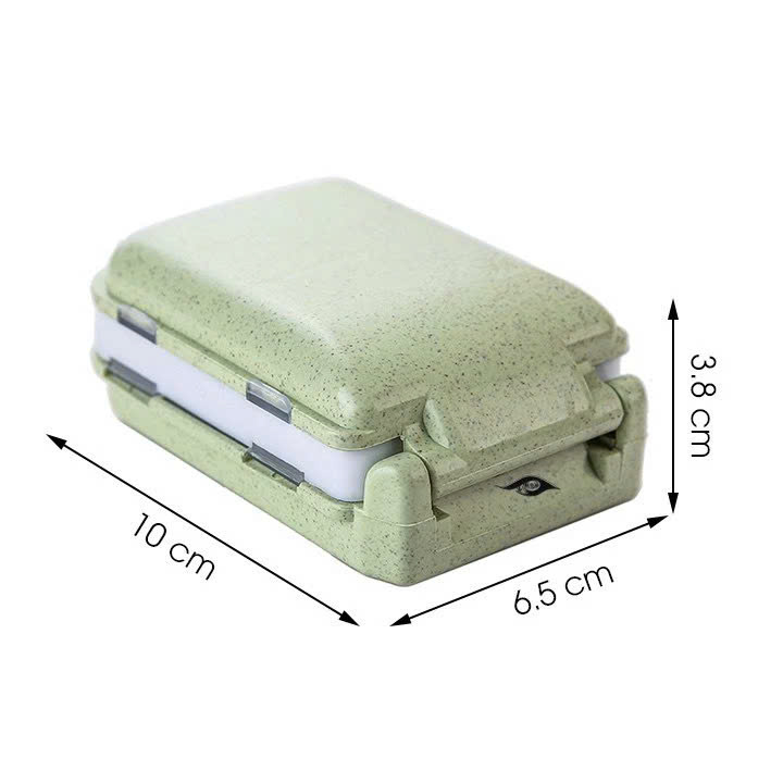 Hộp Đựng Chia Thuốc 8 Ngăn Đi Du Lịch, Tiện Dụng, Nhỏ Gọn, Chắc Chắn, Ngăn Nắp, Nhựa An Toàn Môi Trường.