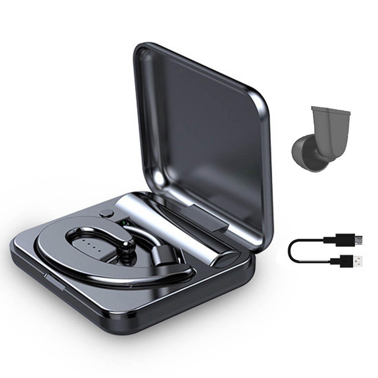 Bluetooth Headset Business Earphone Sport Universal Earbud Black