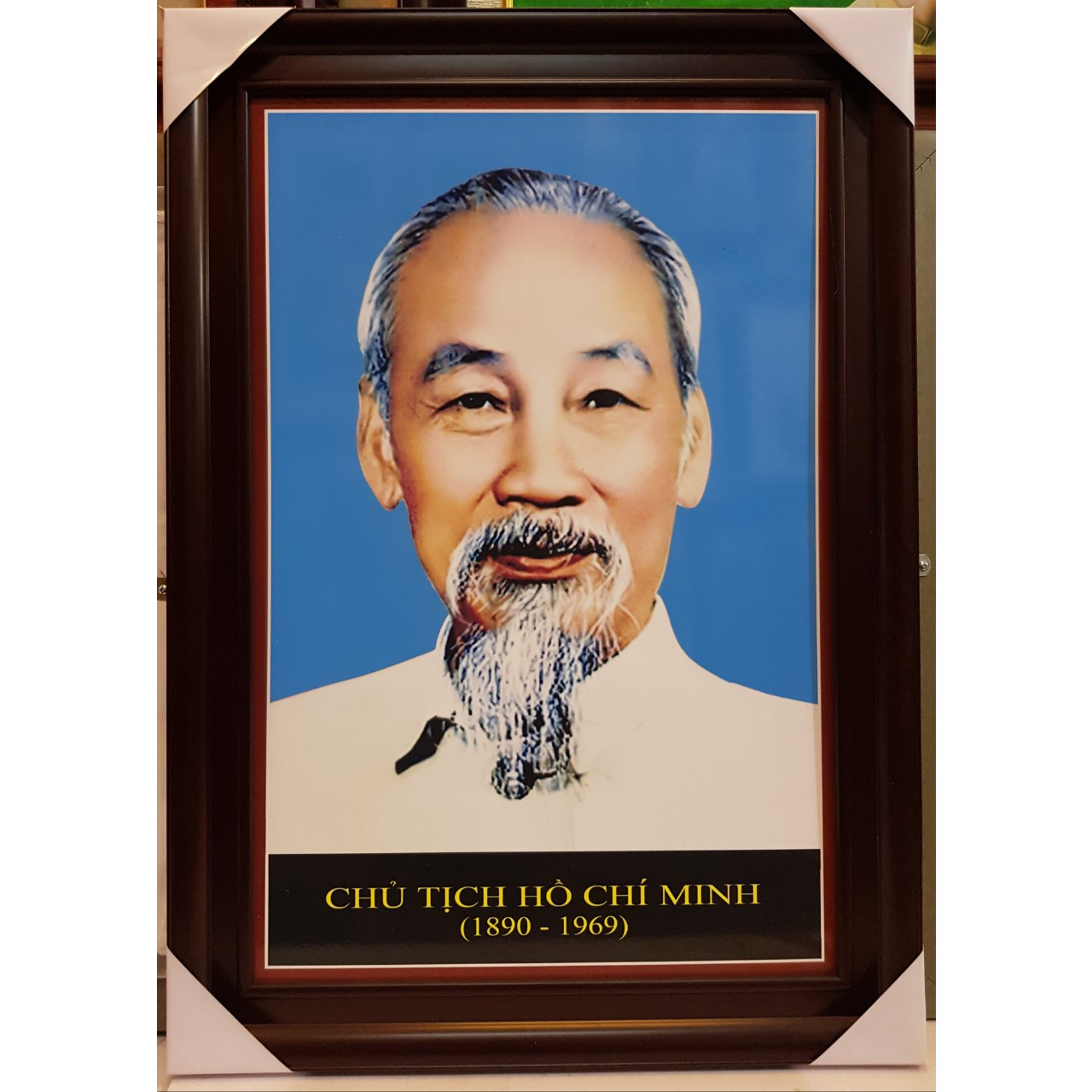 TRANH IN DẦU - CHÂN DUNG BÁC HỒ KÍNH YÊU