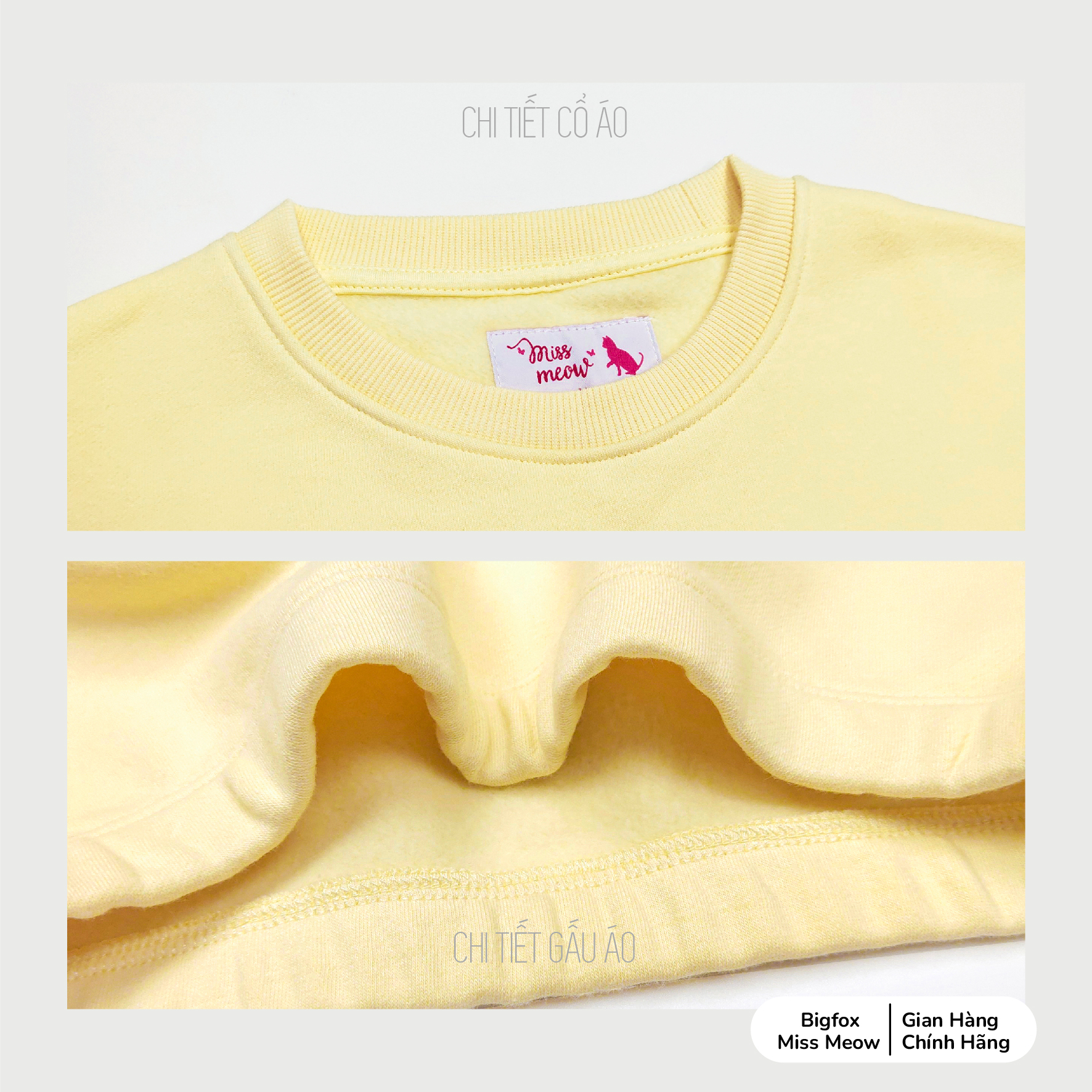 Bộ thu đông bé gái Bigfox Miss Meow size đại, bộ nỉ cho bé vải nỉ bông dày dặn in hai cô gái Good Vibes size 3,4…11 tuổi
