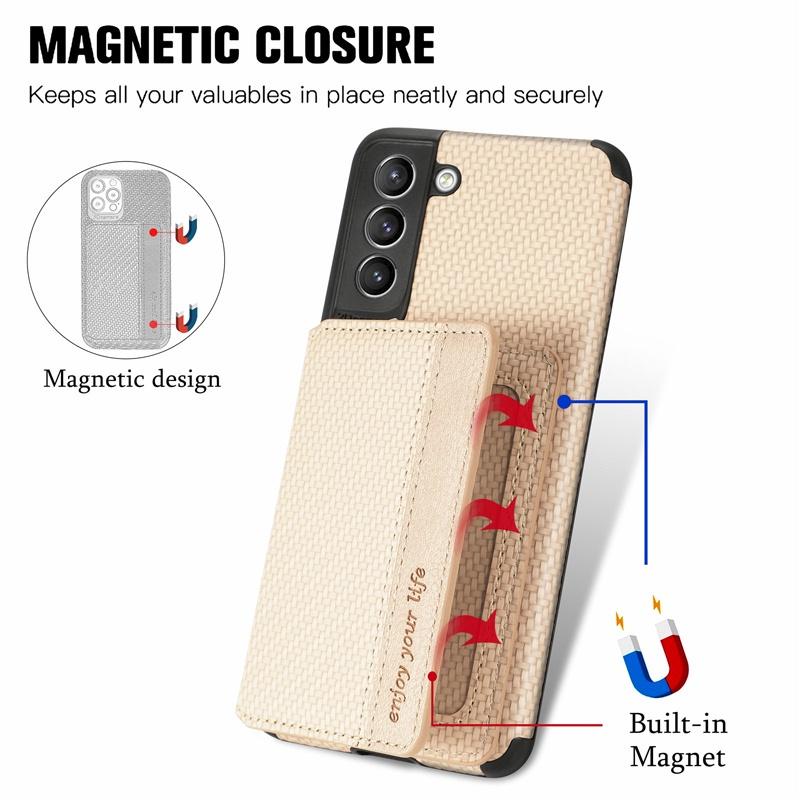 Ốp điện thoại TPU mềm có ví đựng thẻ họa tiết dệt cho Samsung Galaxy A31 A22 A71 A51 A52 A72 A82 5G Note 20 S21 Plus