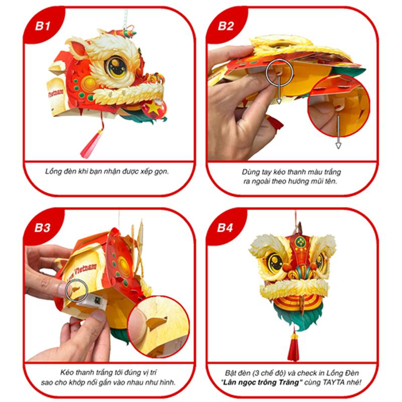 Lồng Đèn Trung Thu - Lân Ngọc Trông Trăng - Xếp Gọn Ký Ức Tuổi Thơ - TAYTA
