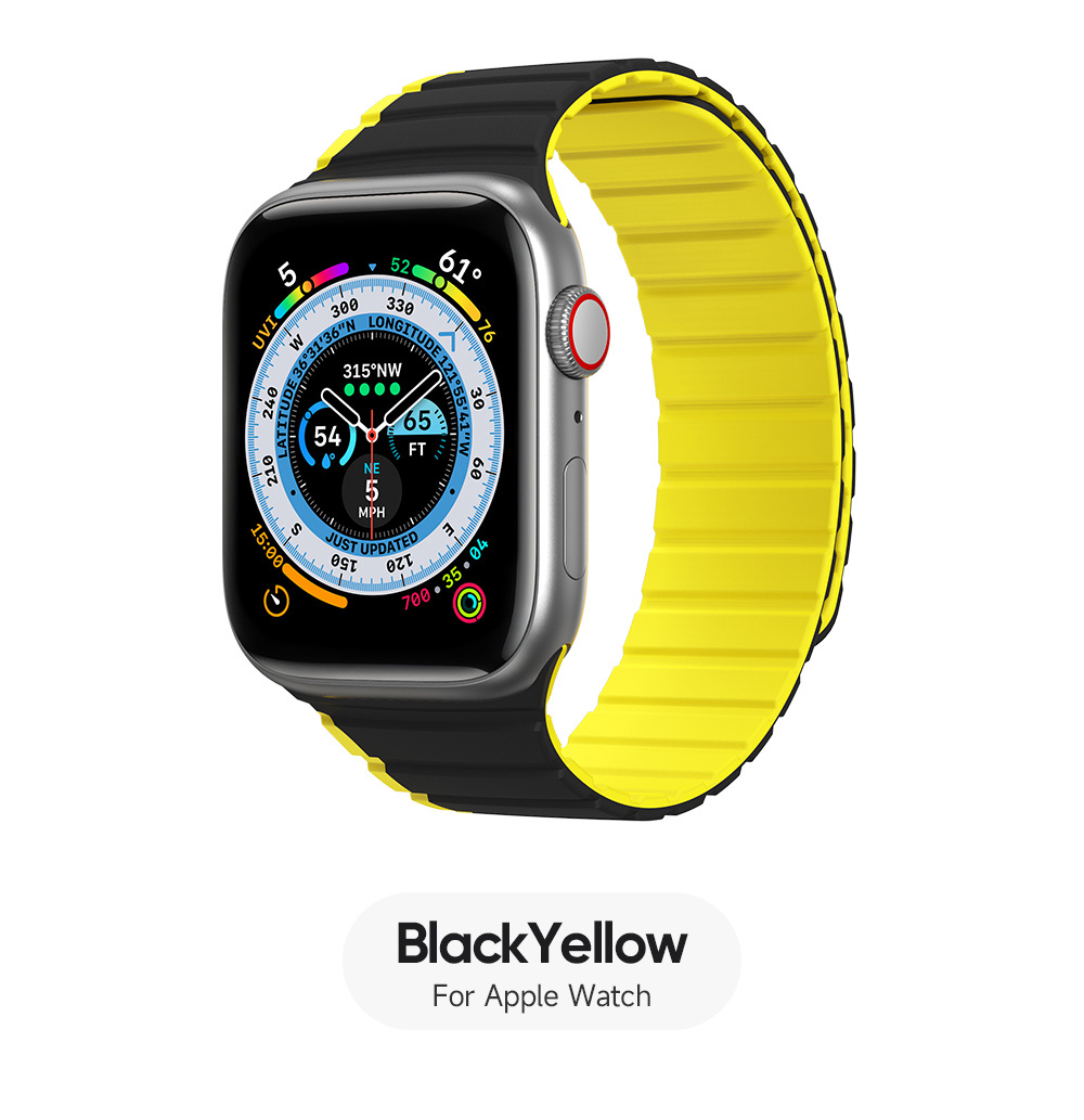 Dây đeo Silicone Magnectic DUX DUCIS LD Series cho Apple Watch Ultra 2/ 1, Apple Watch Series 9-1/SE_ Hàng Chính Hãng