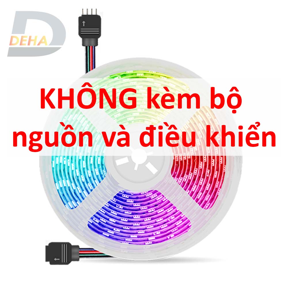 Cuộn led dây dán RGB đổi màu strip light trang trí dán tường, bàn máy tính (bán lẻ, tùy chọn loại led, chiều dài dây)