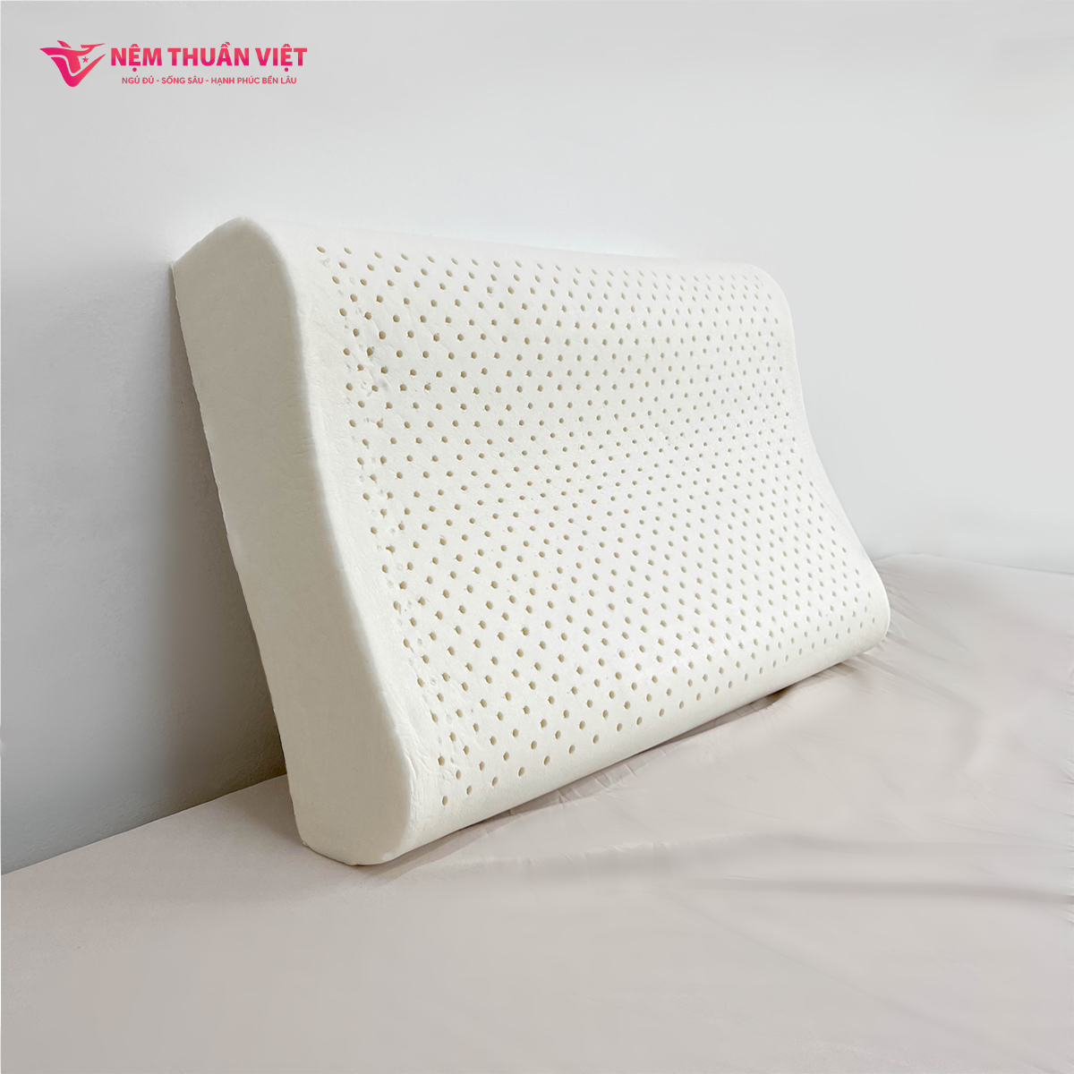 Gối nằm cao su thiên nhiên Thuần Việt