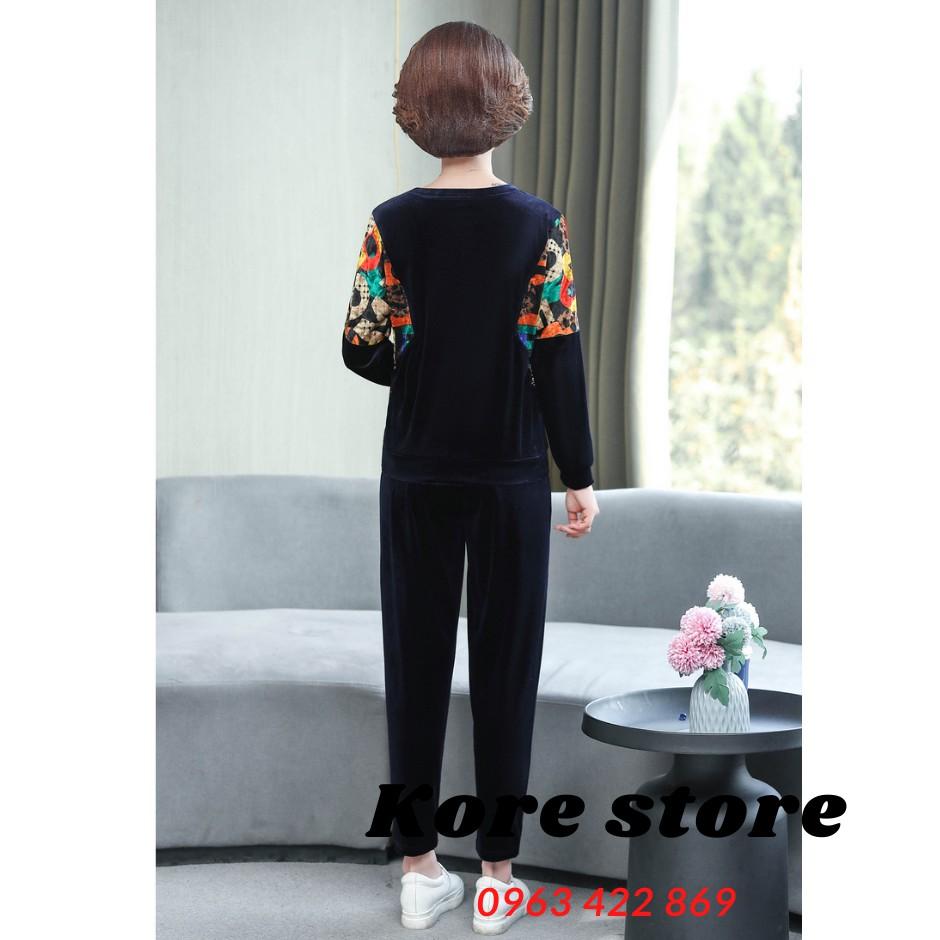 BỘ TRUNG NIÊN CAO CẤP, giãn 4 chiều, bộ đồ nhung