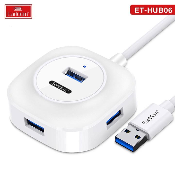 Ổ Cắm USB Earldom HUB-06 (Hỗ Trợ 4 Cổng USB 2.0)